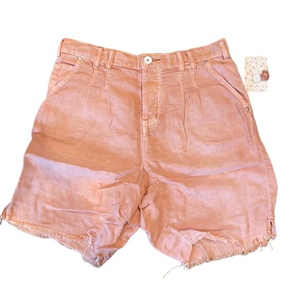 NWT WE The FREE Hi Waisted Utility Harem Shorts Size 2 - Picture 2 of 7